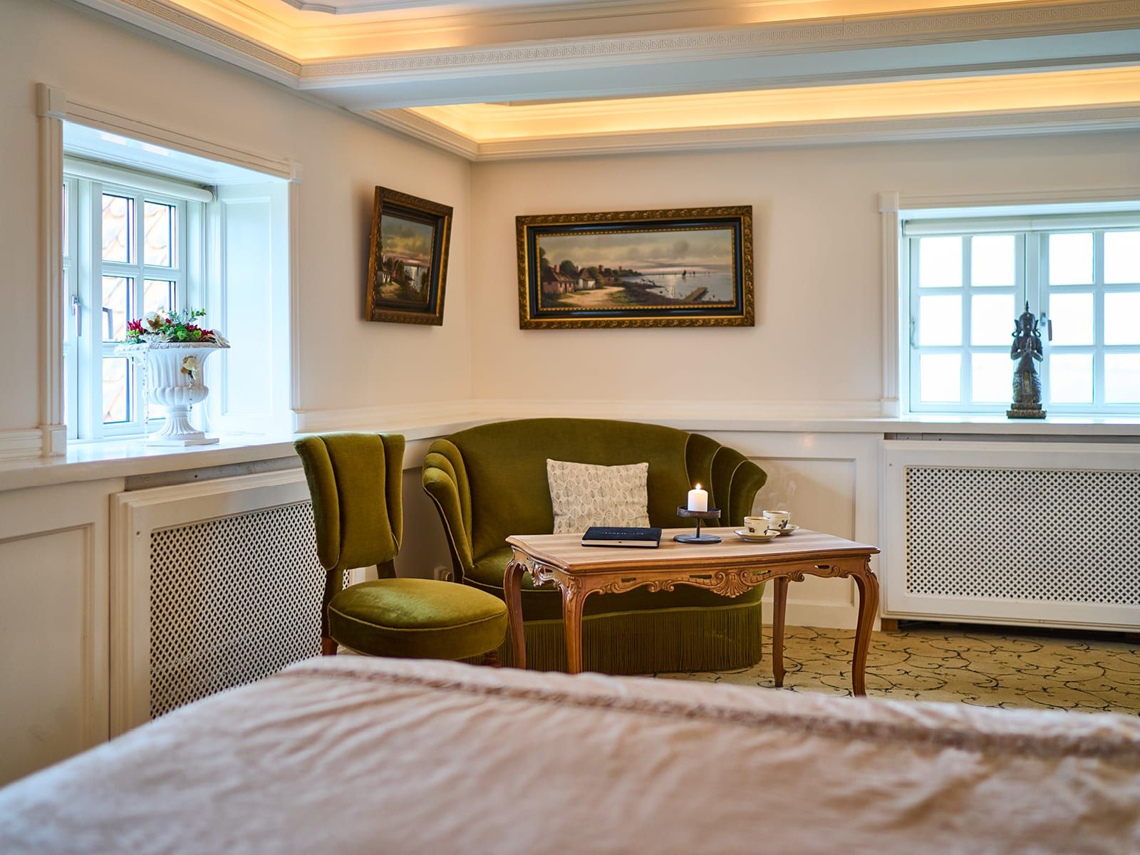 Standard-suite m. jacuzzi på Skrøvelev Gods