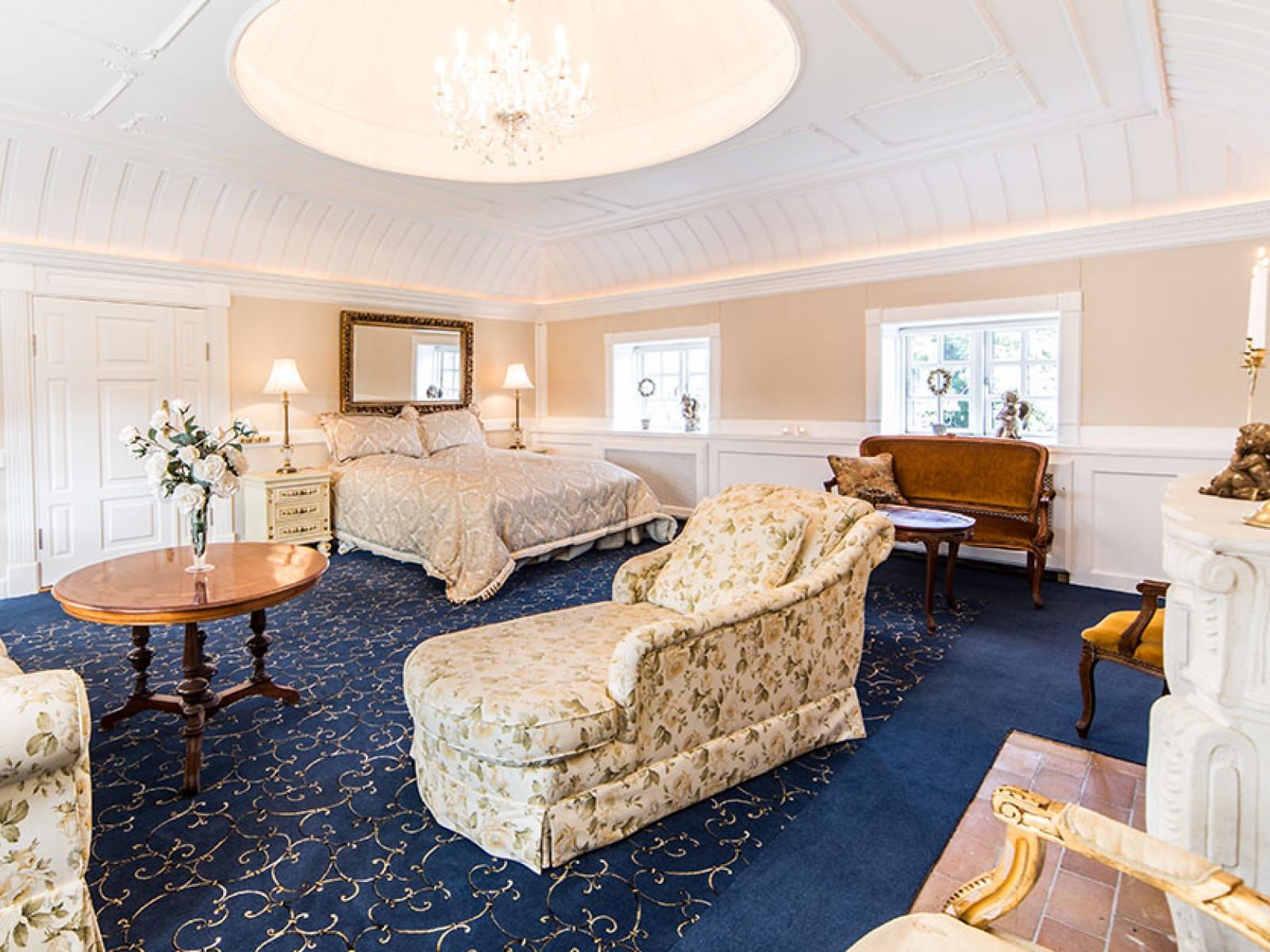 Præsident-suite m. jacuzzi på Skrøvelev Gods