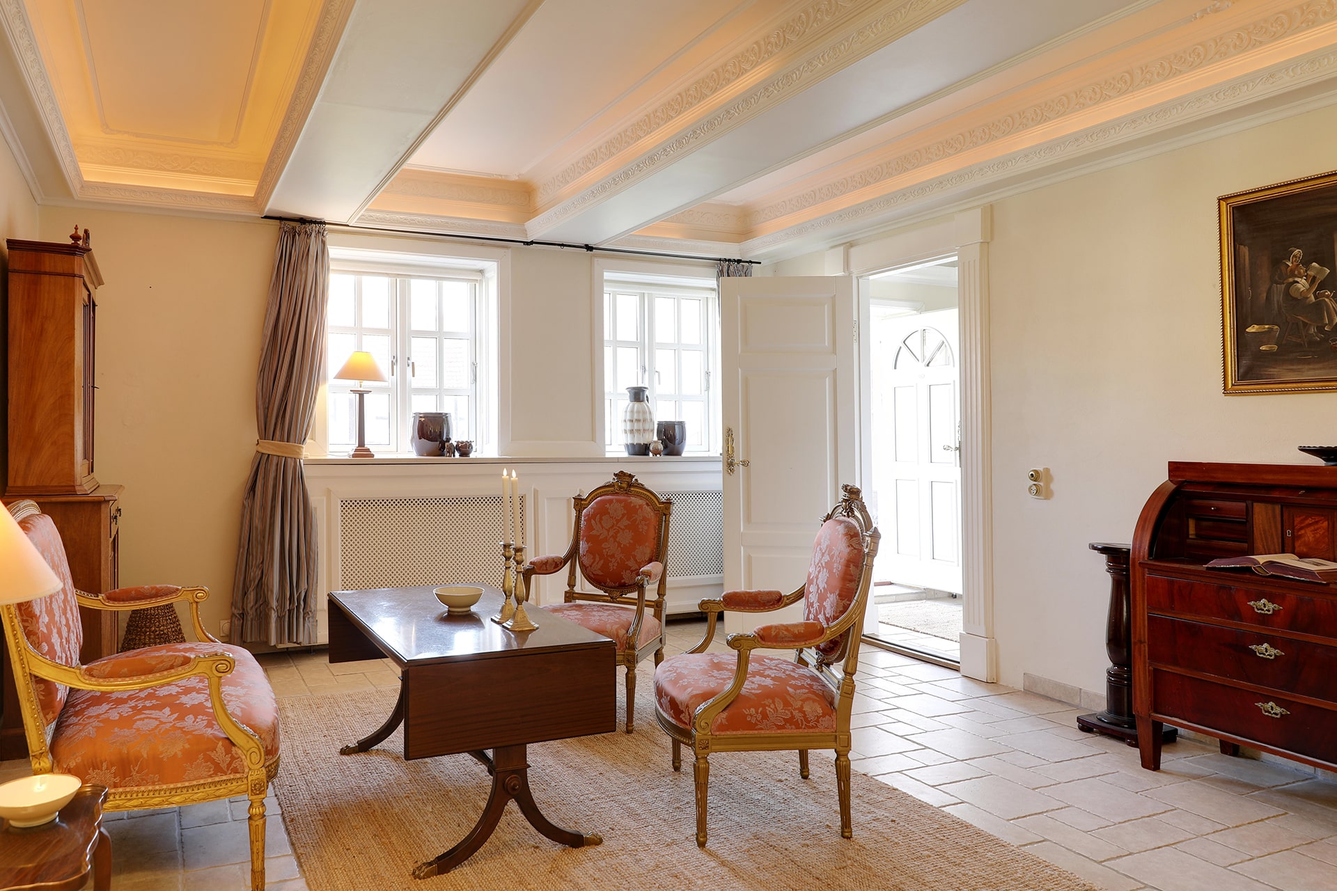 Deluxe Suite mit Whirlpool på Skrøvelev Gods